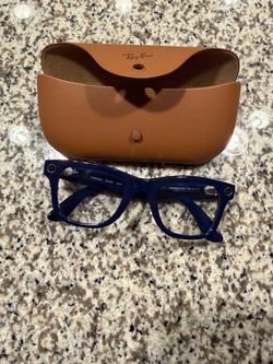 New Ray ban Meta Wayfarer Gen 2 Shiny Cosmic Blue Transitions RW4012 6628MF50