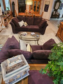 Plum Colored Sofa
