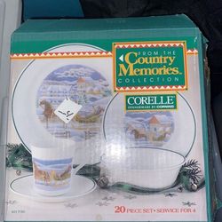 Corelle Country Memories Set 1992 Service for 4 $60