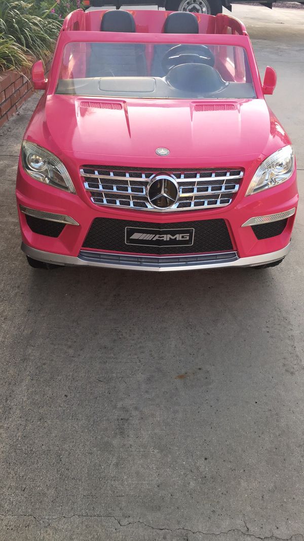 Barbie Pink Mercedes Benz ML 63 AMG 2seater power wheels for Sale in