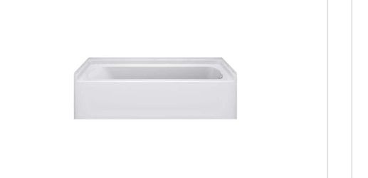 Sterling 60 in x 30 in soaking bathtub with Right Drain in white