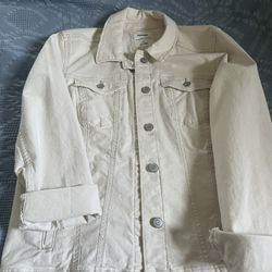 Cream Denim Jacket
