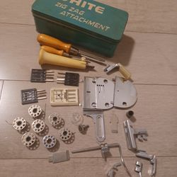 White, Singer, Zig Zag And More Sewing Machine Attachments