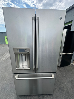 Stainless Steel GE French Door Refrigerator with Ice Maker