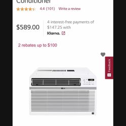 LG A/C 18,000BTU 110v