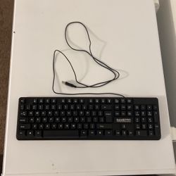LED keyboard with kickstand