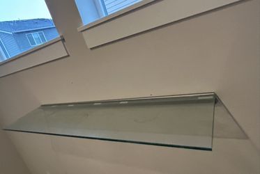 Floating Glass Shelf With Nails 