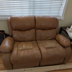 Free  leather sofa  recliners