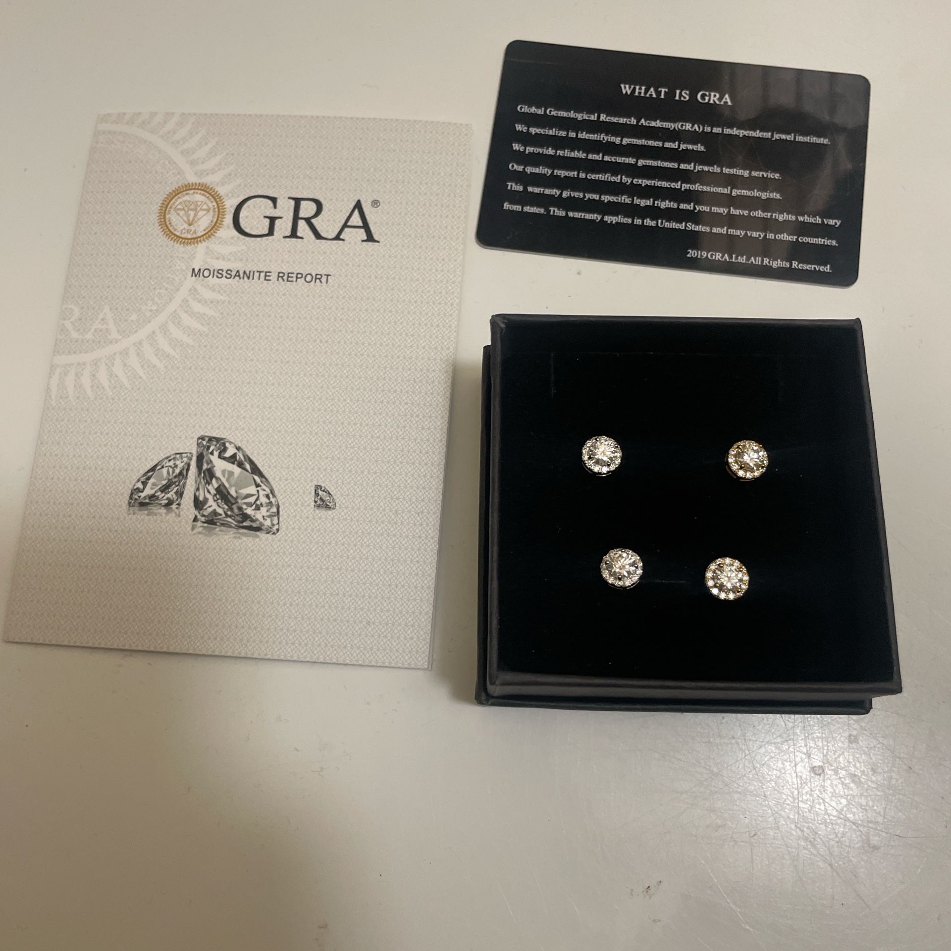 Moissanite Earrings For Sale (past Diamond Tester With A 925 Silver)