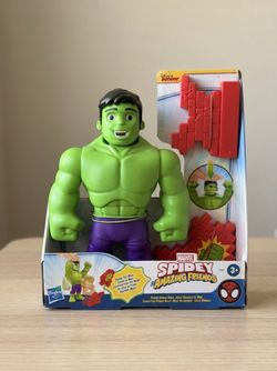 Marvel Spidey and His Amazing Friends Power Smash Hulk 10 Inch Figure, New in Box