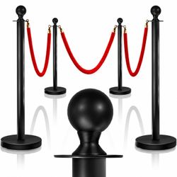 Stanchions Posts with Red Velvet ropes