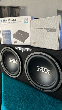 New MTX 12” dual subwoofers package