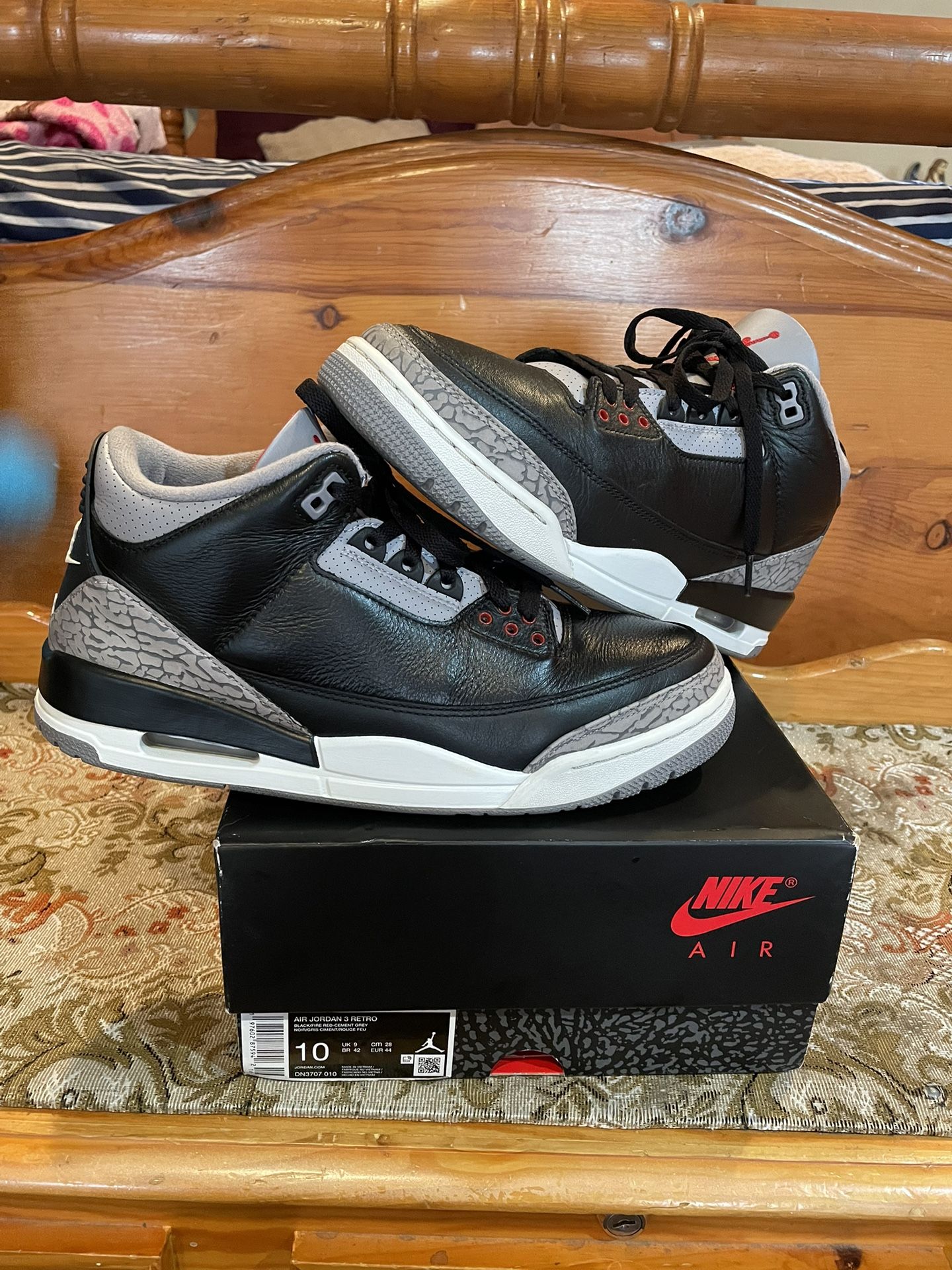 Jordan 3 Black Cement 2024