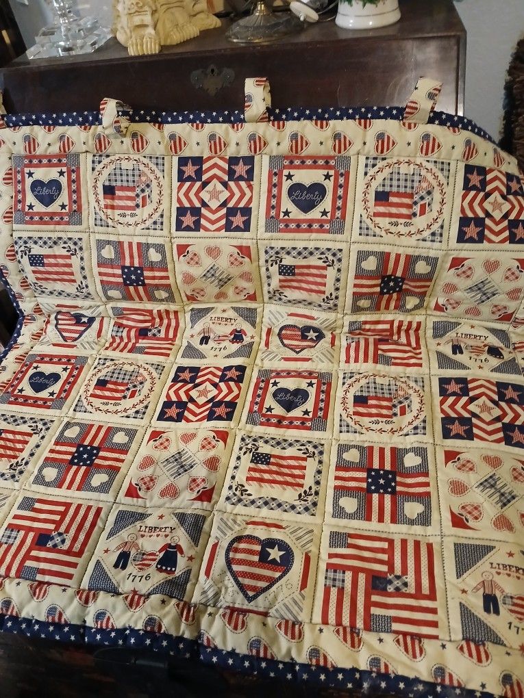 Patriotic Themed Quilt Panel