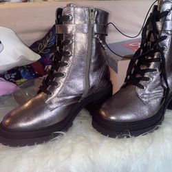 Brand New Size 10 Women Boots!! Pop Yearly Pewter Boots - Size 10M