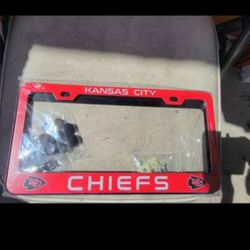Nfl Kansas city chiefs license plate frame x2 New