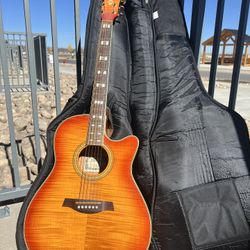 Sunburst Ibanez Acoustic AEF30 Guitar