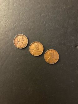Coins – Lincoln pennies – 1931P and 1932P and 1933P – low mintage – Total 3 coins