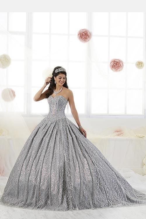Quince XV Silver vestido