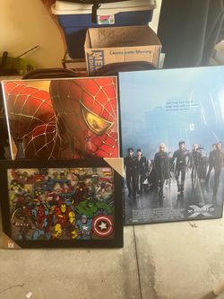 Marvel & X-Men Wall Art Lot – Framed Posters & Canvas Prints