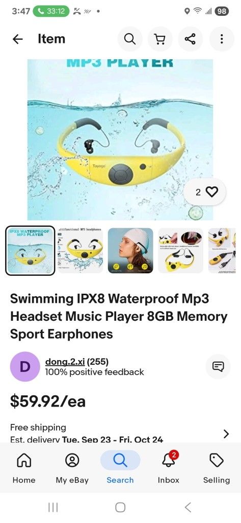 Waterproof Bluetooth Mp3 Headphones