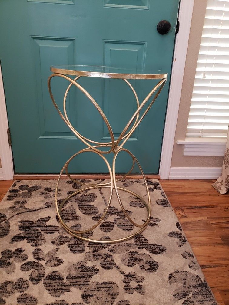 Beautiful Gold Side Table