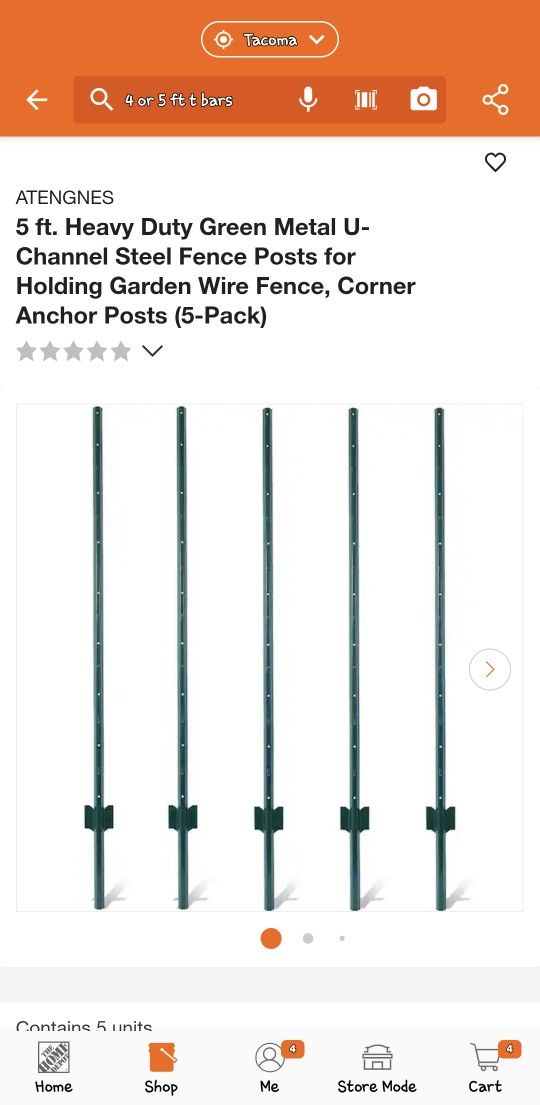 5ft T Bar