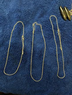 Silver necklaces