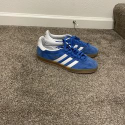 Adidas gazelles (blue) size 9 