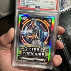 2024 Topps Chrome Cosmic Paul Skenes Star Command Mint 9 