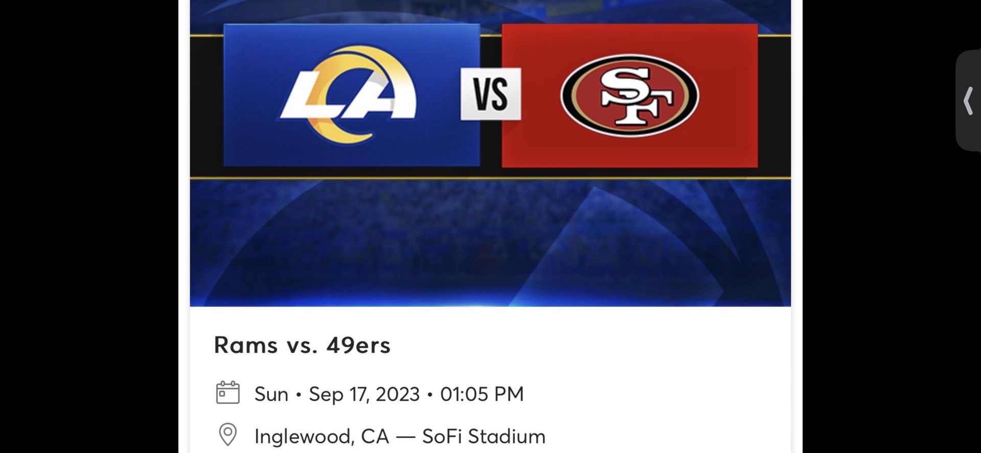 Rams Vs 49ers