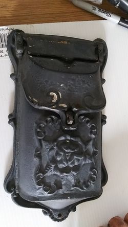 Old cast iron mailbox
