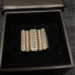 Ice Out Ring 925 Silver 