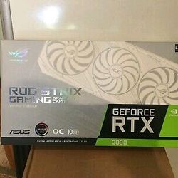 ASUS ROG Strix GeForce RTX 3080 OC White Edition Graphics Card 