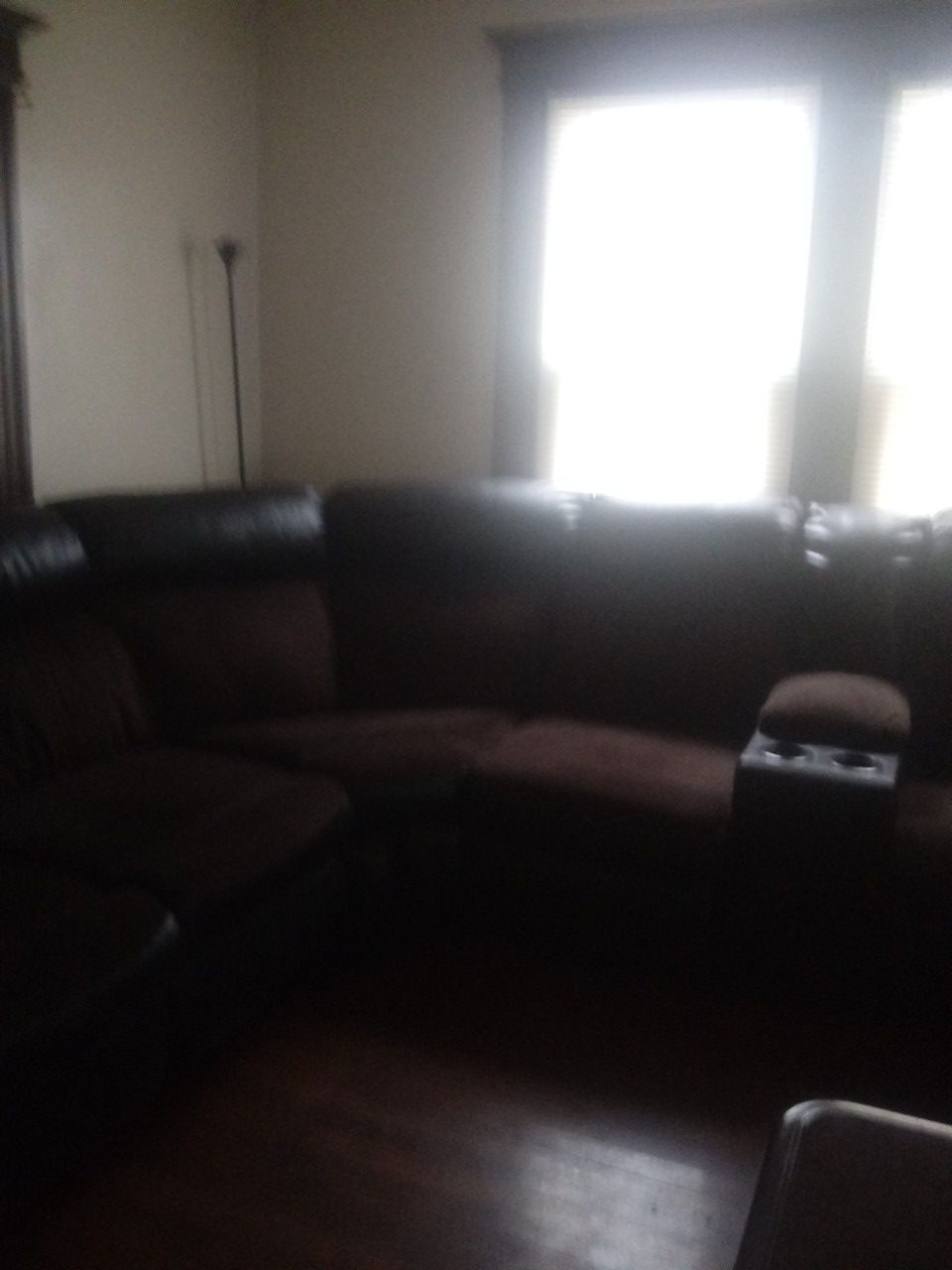 Brown black living room set