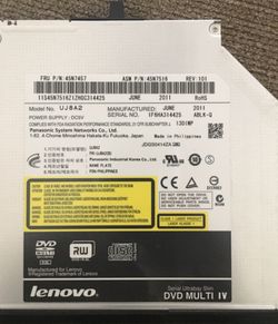 Lenovo ThinkPad 14.1" DVD/RW Burner Drive Uj8A2 45N7457