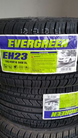 Brand new 195/45/16 EVERGREEN TIRES