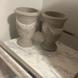 Set Of 2 Decorative Vases