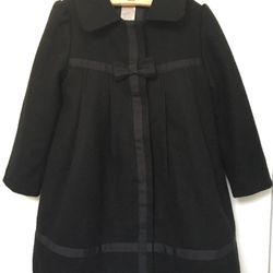 Gymboree Girls Wool Blend Dress Coat Size 2t -3T Holiday Christmas Party