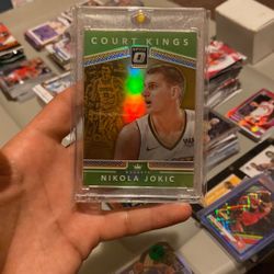 Nikola Jokic 2017-18 Donruss Optic Court Kings Lime Green Prizm /149 No. 40 
