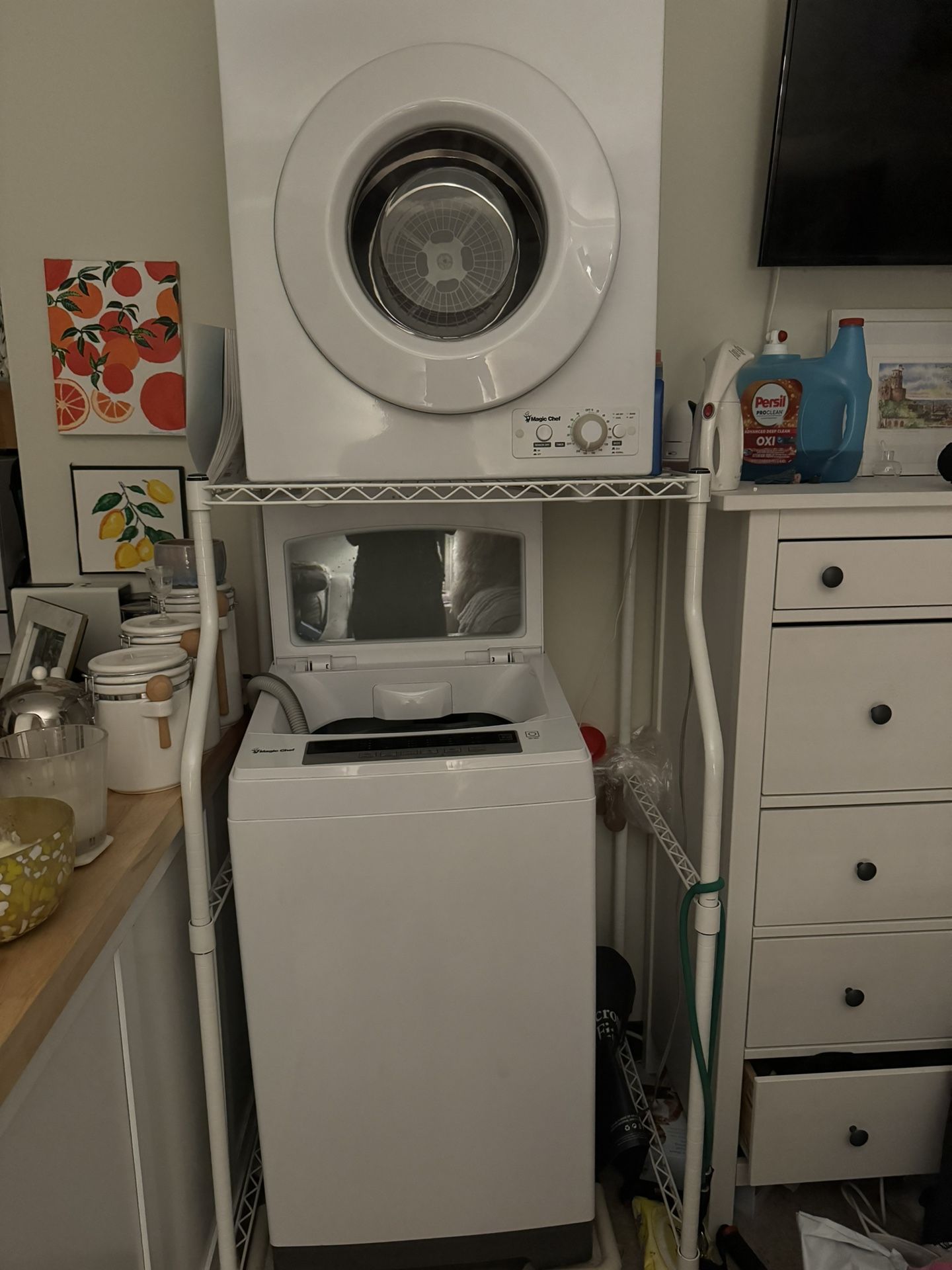 Magic chef washer, dryer, and dolly
