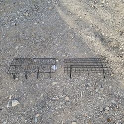 Black Metal Grid Display Shelves Store Fixtures - 10 Pack