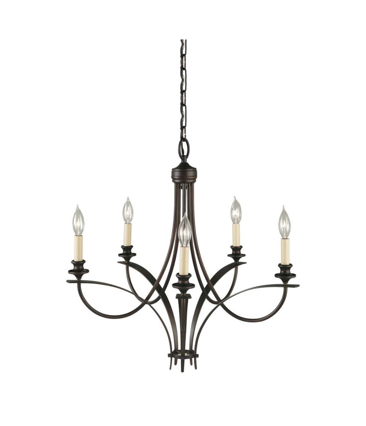 Feiss F1888/5ORB Boulevard 5 Light Chandelier