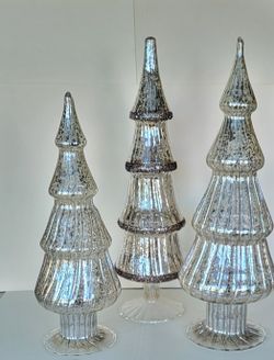 Glass Christmas Trees 