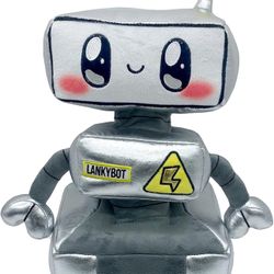 LankyBox Official Merch - LankyBot Plush Toy - Stuffed Plushies - Large Robot Lanky Box Plushy - Official Store 