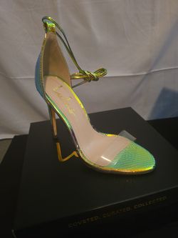 Lulus LEDAH Hologram Snake Stiletto 