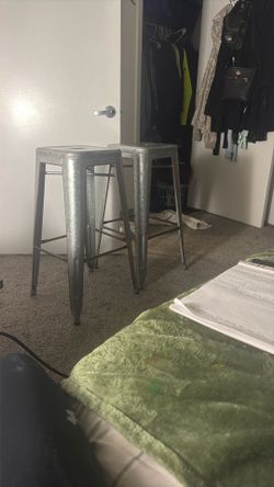 Two Metal Stools