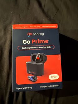 Go hearing go prime rechargeable otc hearing aids