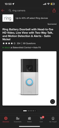 Ring Doorbell Camera