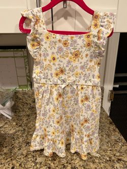 4t girl toddler flowers dress